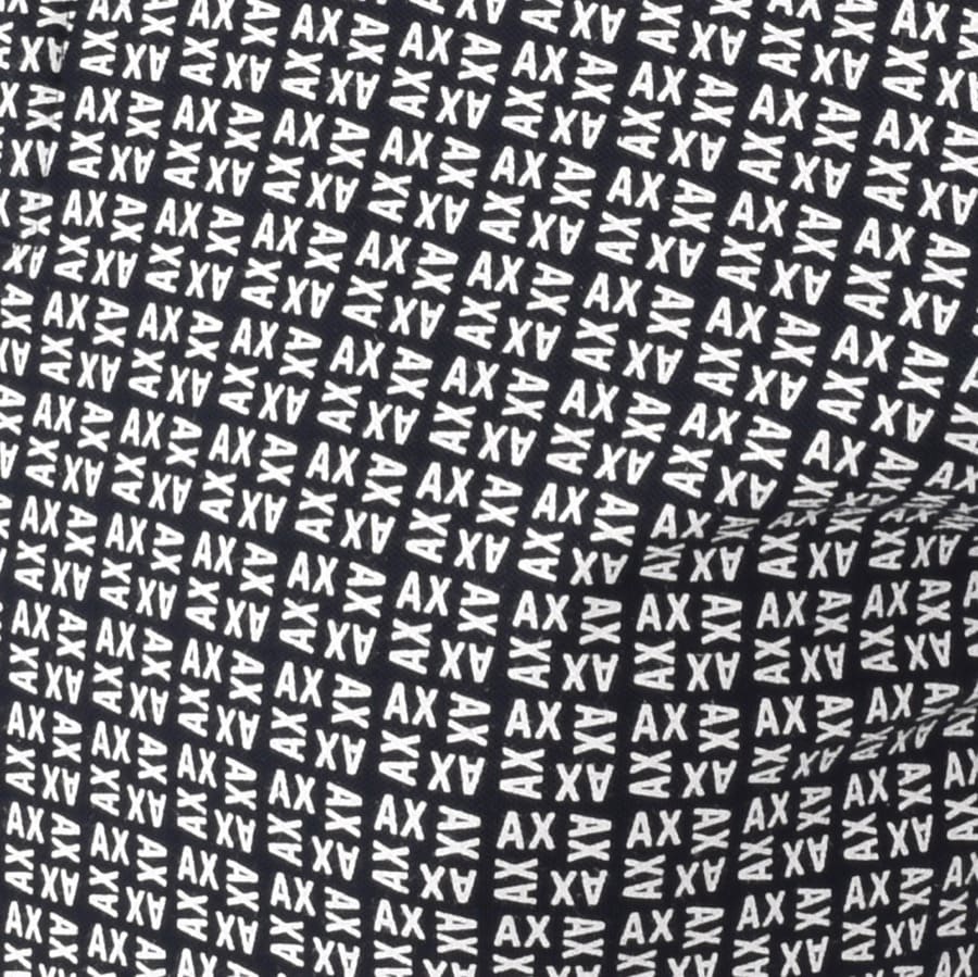 Alternative Image for ProductArmani Exchange Logo Polo T Shirt Navy3
